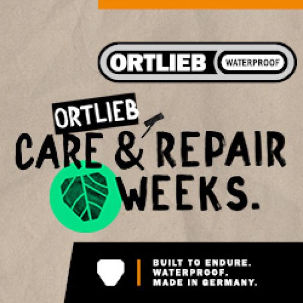Verleng de levensduur van je ORTLIEB tas -Care & Repair Weeks