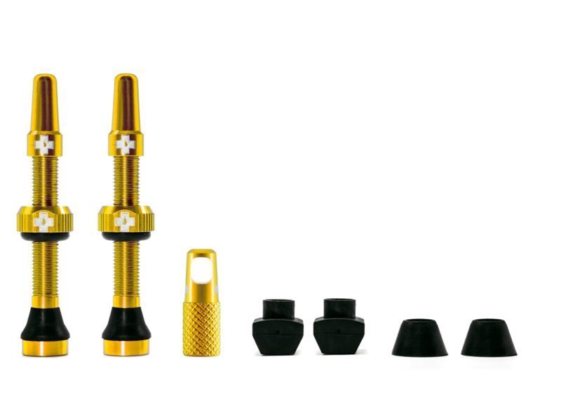 Muc-off tubeless valve kit universeel 44mm gold